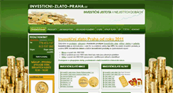 Desktop Screenshot of investicni-zlato-praha.cz